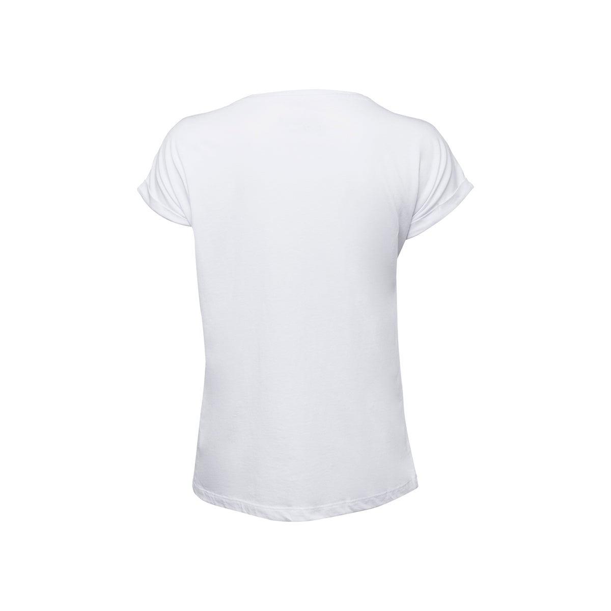 Anemoss Marine Collection Route Damen T-Shirt in Weiß und Blau mit einzigartigem Muster, ideal für den Sommer.