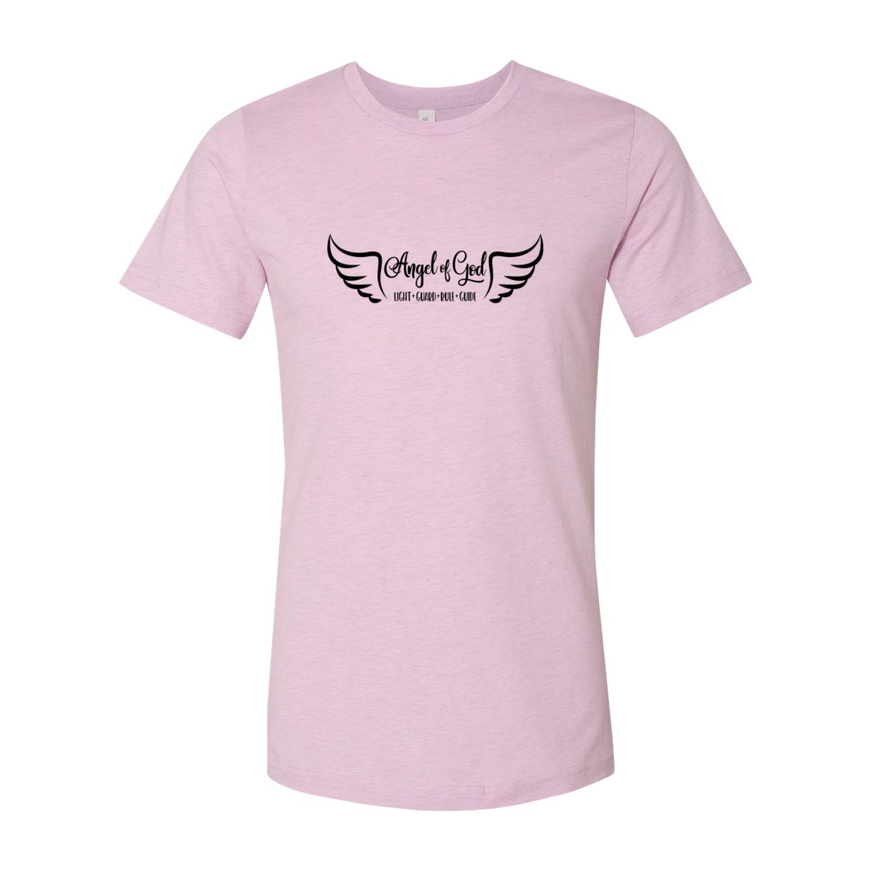 Angel Of God Unisex T-shirt in various colors, showcasing its soft fabric and stylish design.