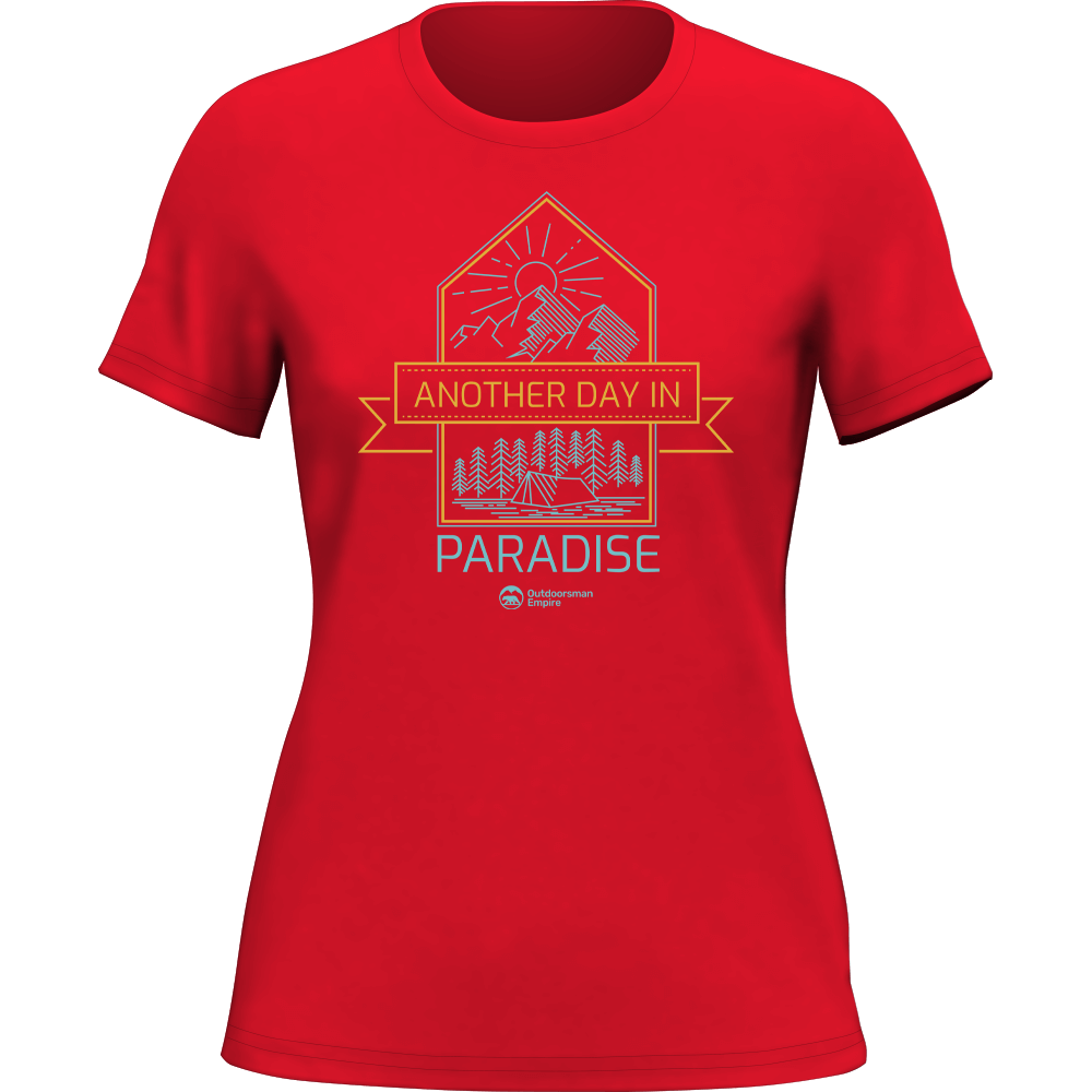 Another Day In Paradise T-Shirt for Women, featuring a comfortable fit and vibrant design, perfect for casual outings.