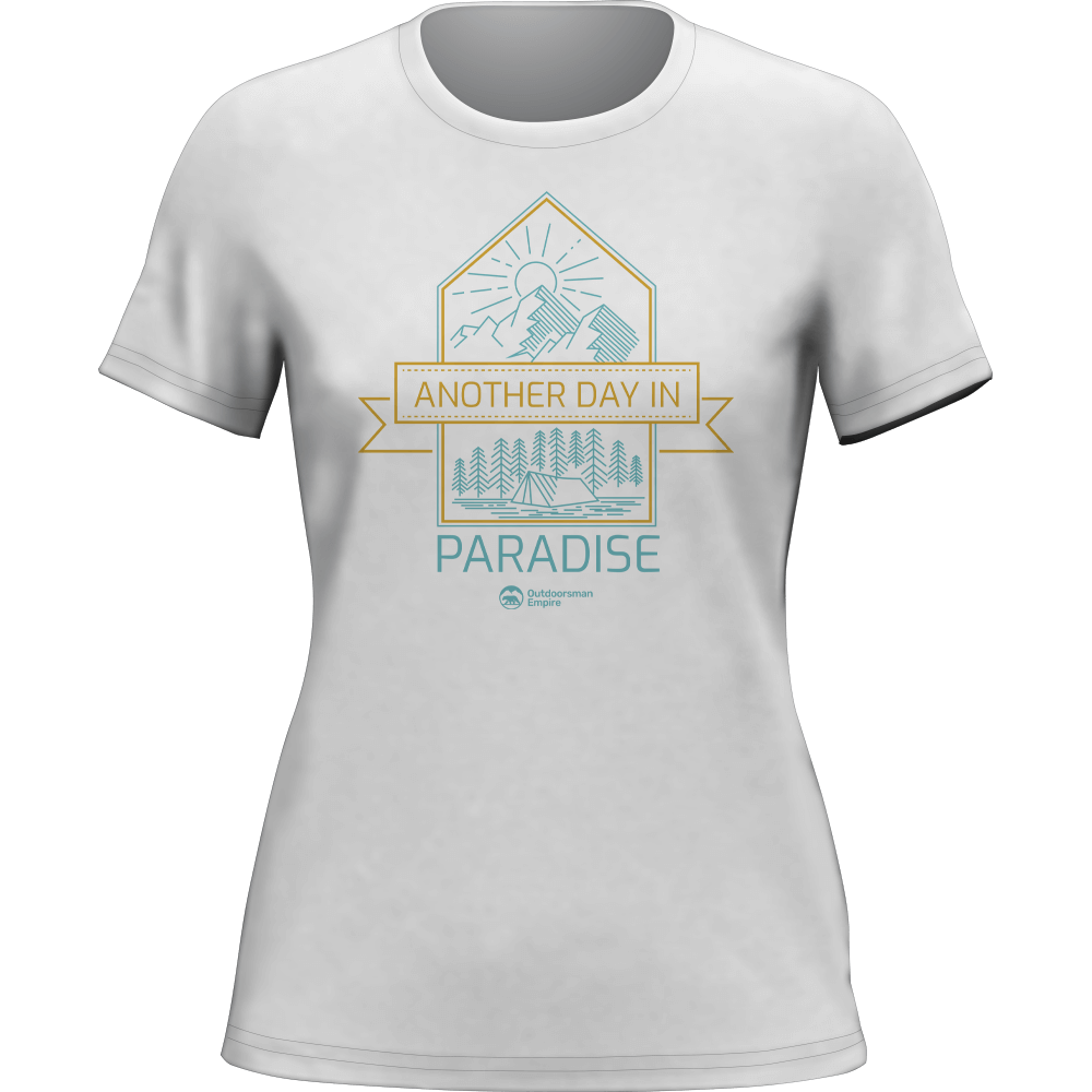 Another Day In Paradise T-Shirt for Women, featuring a comfortable fit and vibrant design, perfect for casual outings.