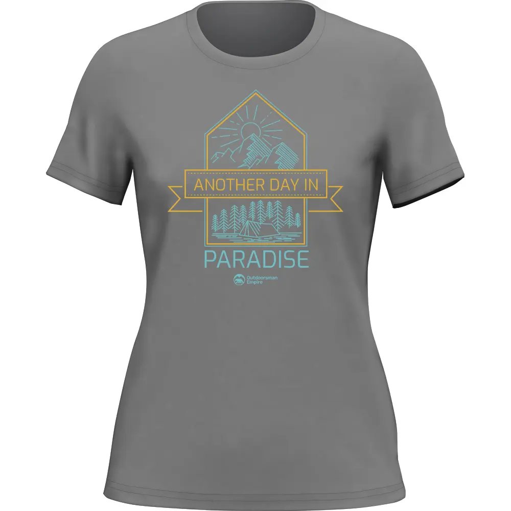 Another Day In Paradise T-Shirt for Women, featuring a comfortable fit and vibrant design, perfect for casual outings.