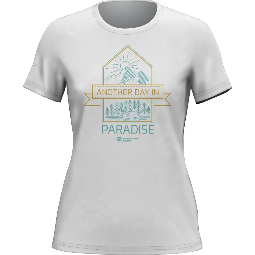 Another Day In Paradise T-Shirt for Women, featuring a comfortable fit and vibrant design, perfect for casual outings.