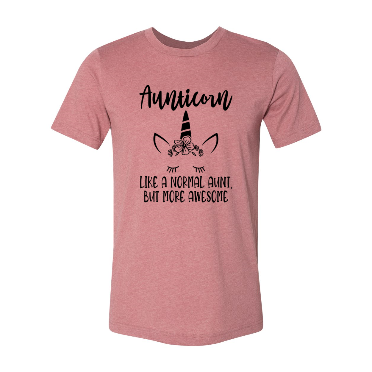 Aunticorn Shirt in various colors, showcasing its soft fabric and stylish design.