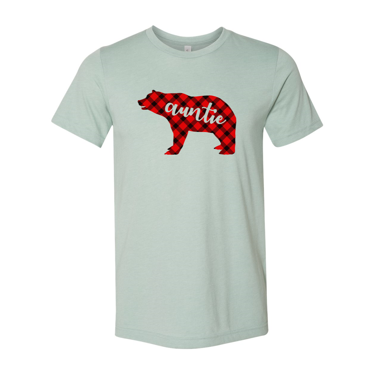 Auntie Shirt displayed in various colors, showcasing its soft fabric and classic crew neck design.