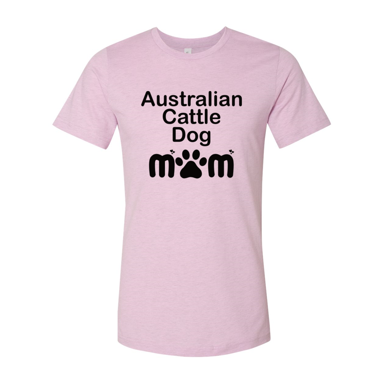 A stylish Australian Cattle Dog Mom shirt made from soft ring spun cotton, featuring a vibrant print and available in various colors.