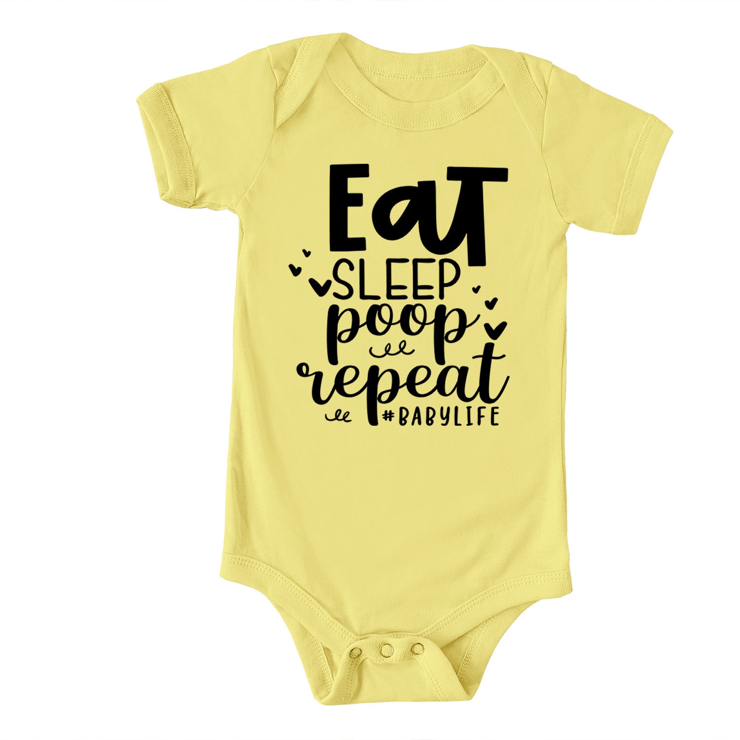 A colorful Baby Life Onesie featuring vibrant DTG printed designs, made from soft fabric for comfort.