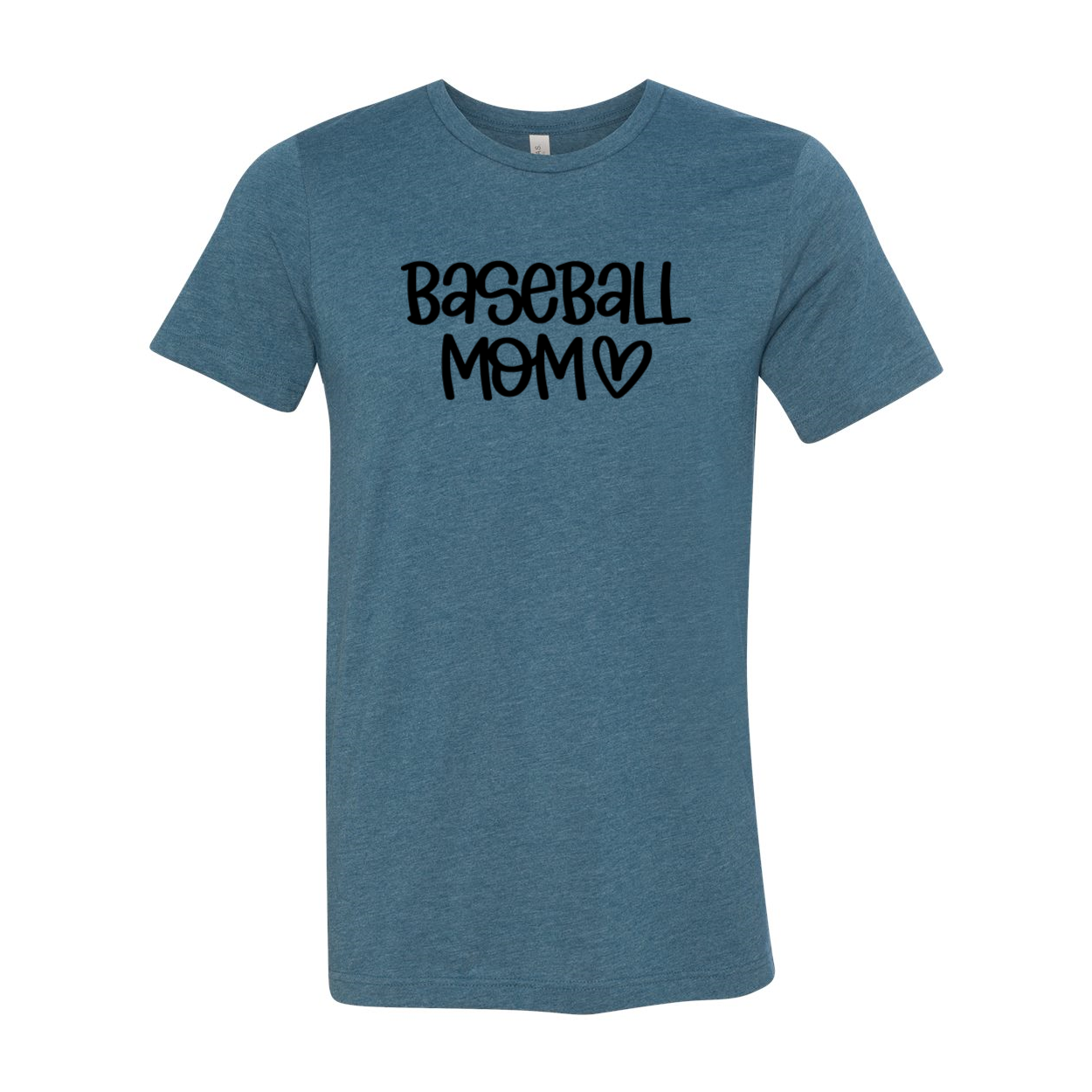 A stylish Baseball Mom Shirt made from soft ring spun cotton, available in multiple colors and sizes, featuring a comfortable fit and high-quality print.