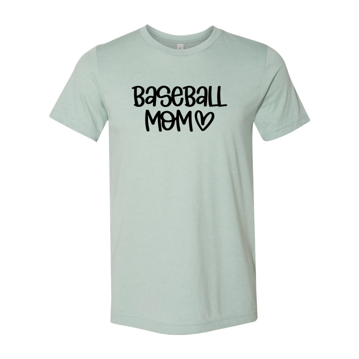 A stylish Baseball Mom Shirt made from soft ring spun cotton, available in multiple colors and sizes, featuring a comfortable fit and high-quality print.