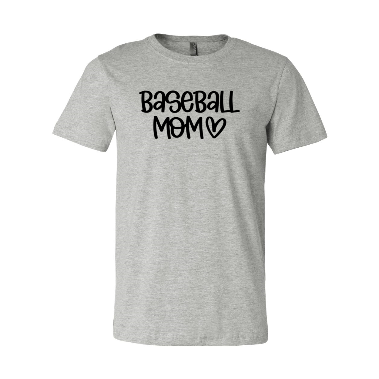 A stylish Baseball Mom Shirt made from soft ring spun cotton, available in multiple colors and sizes, featuring a comfortable fit and high-quality print.