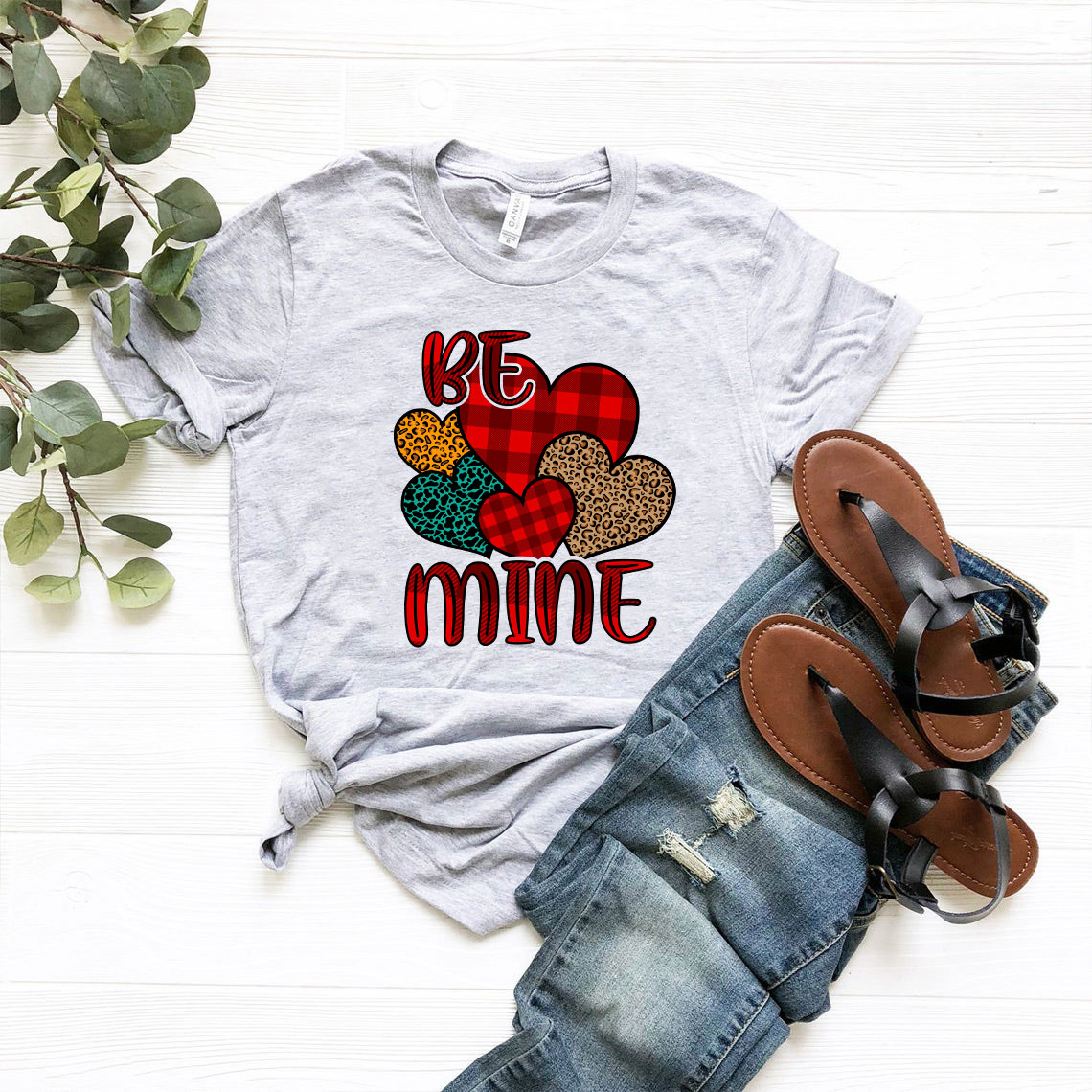 Be Heart Mine Shirt in various colors, showcasing its soft fabric and stylish design.