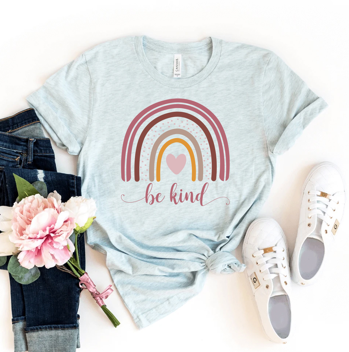 Be Kind T-shirt made of premium ring spun cotton with a soft feel and stylish design.