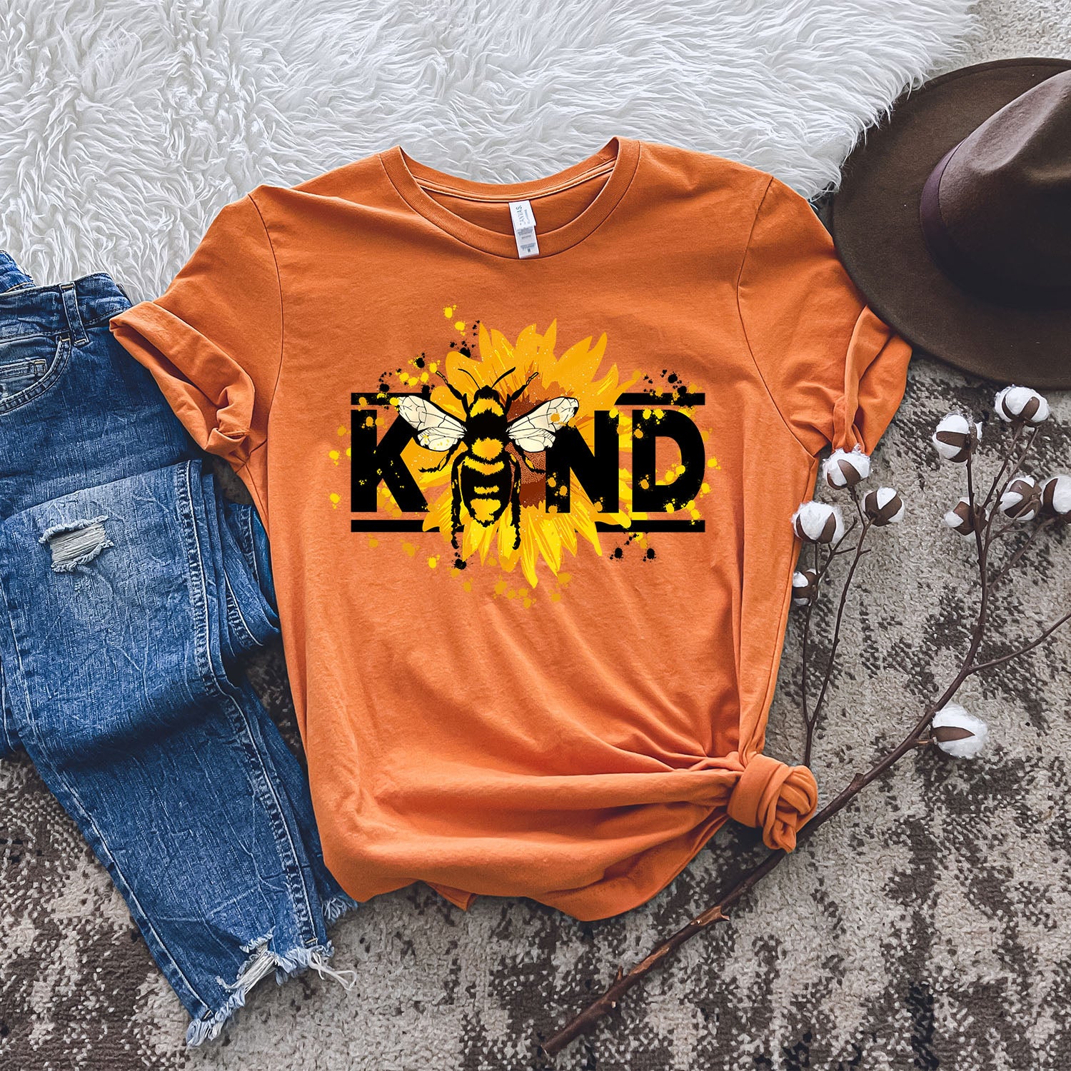 Bee Kind Unisex T-shirt featuring a vibrant design, perfect for casual wear.