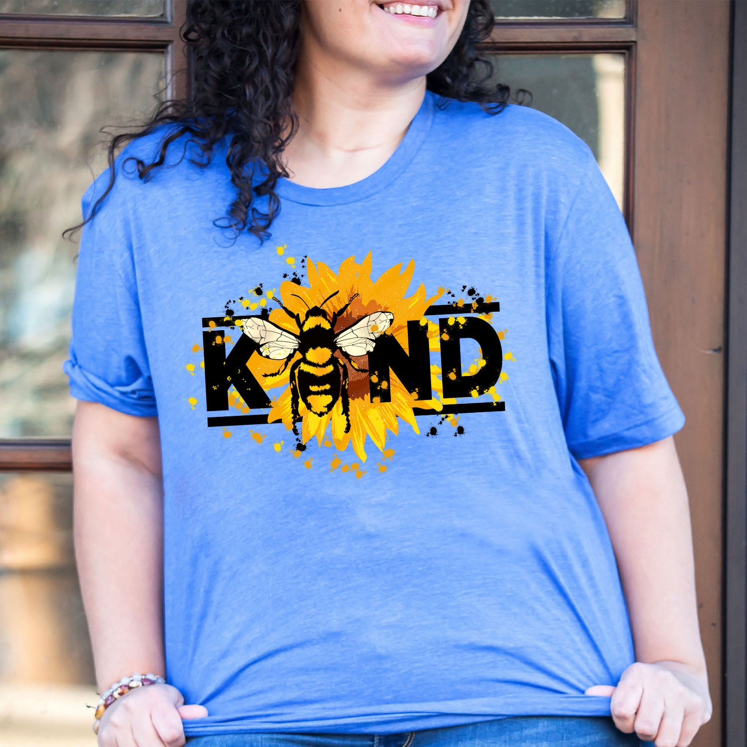 Bee Kind Unisex T-shirt featuring a vibrant design, perfect for casual wear.