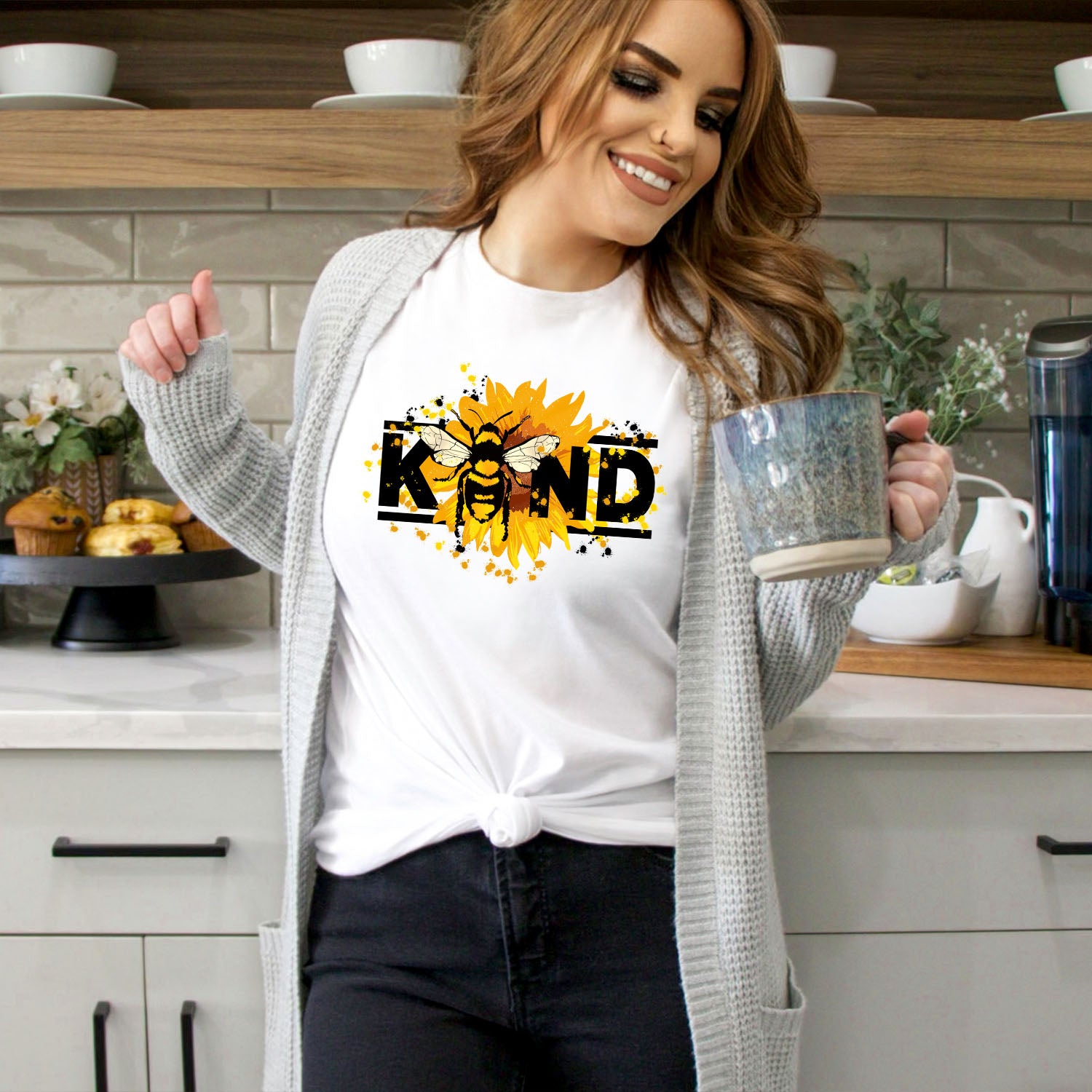 Bee Kind Unisex T-shirt featuring a vibrant design, perfect for casual wear.