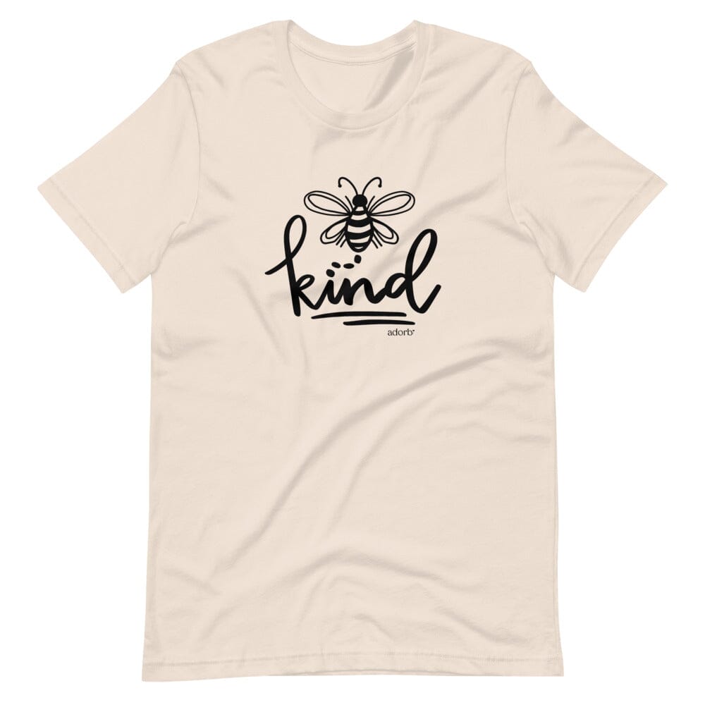 Bee Kind T-shirt featuring a modern classic fit, made from 100% Ringspun Cotton in a solid color, designed for comfort and style.