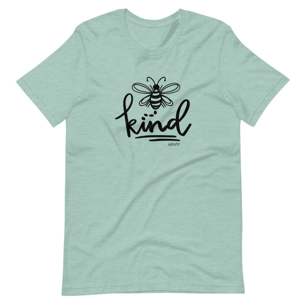 Bee Kind T-shirt featuring a modern classic fit, made from 100% Ringspun Cotton in a solid color, designed for comfort and style.