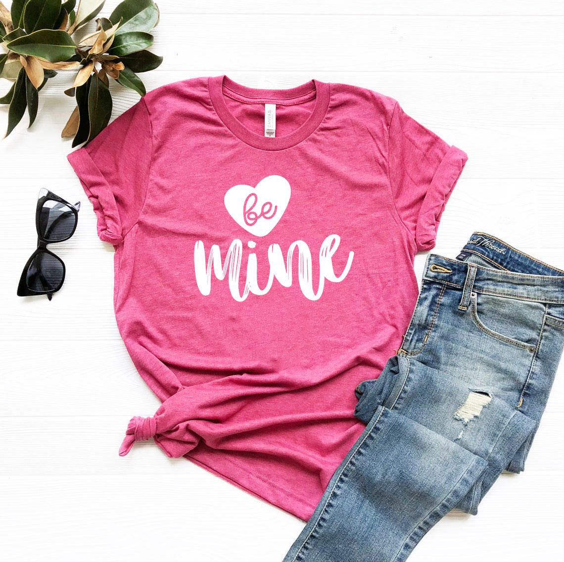 Be Mine Shirt in various colors, showcasing its comfortable fabric and stylish design.