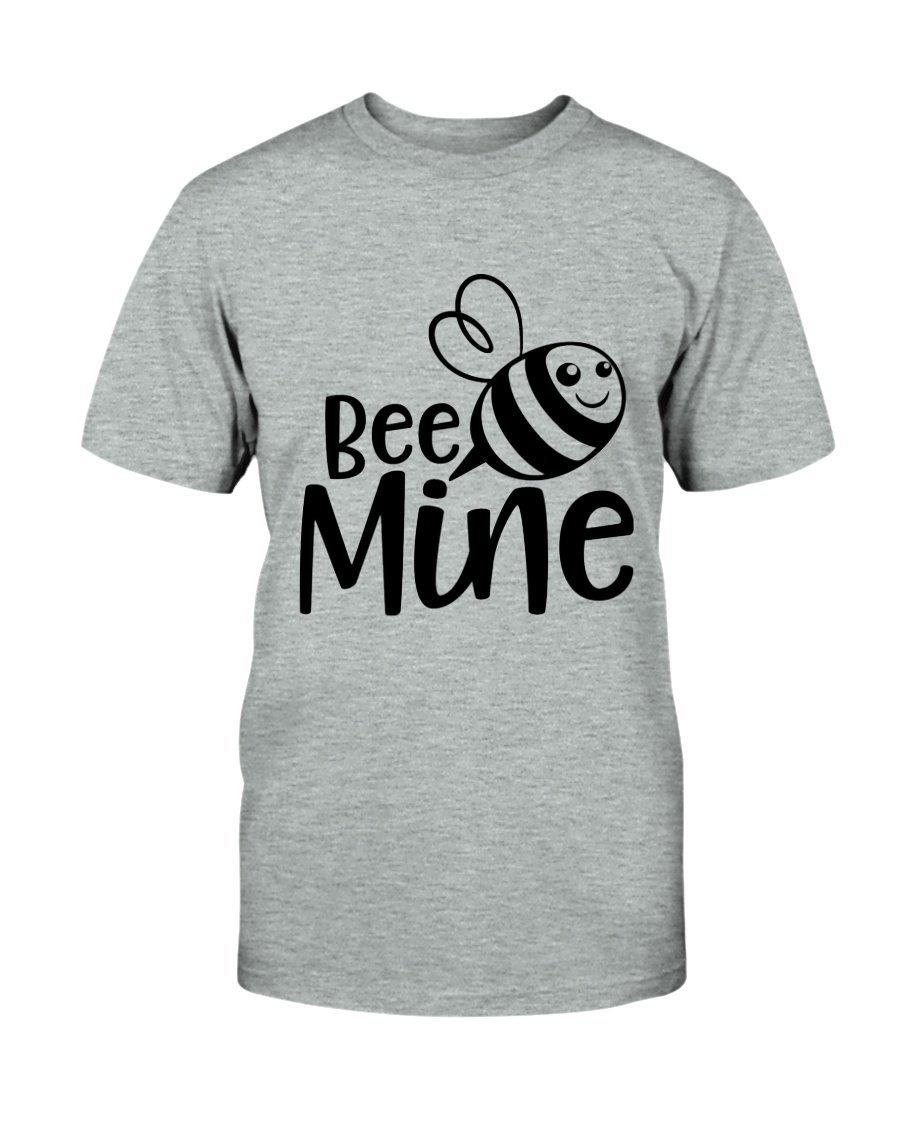 Bee Mine Shirt in various colors, showcasing its soft fabric and stylish design.