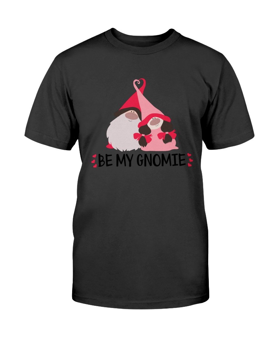 Be My Gnomie Shirt in various colors, showcasing its soft fabric and stylish design.