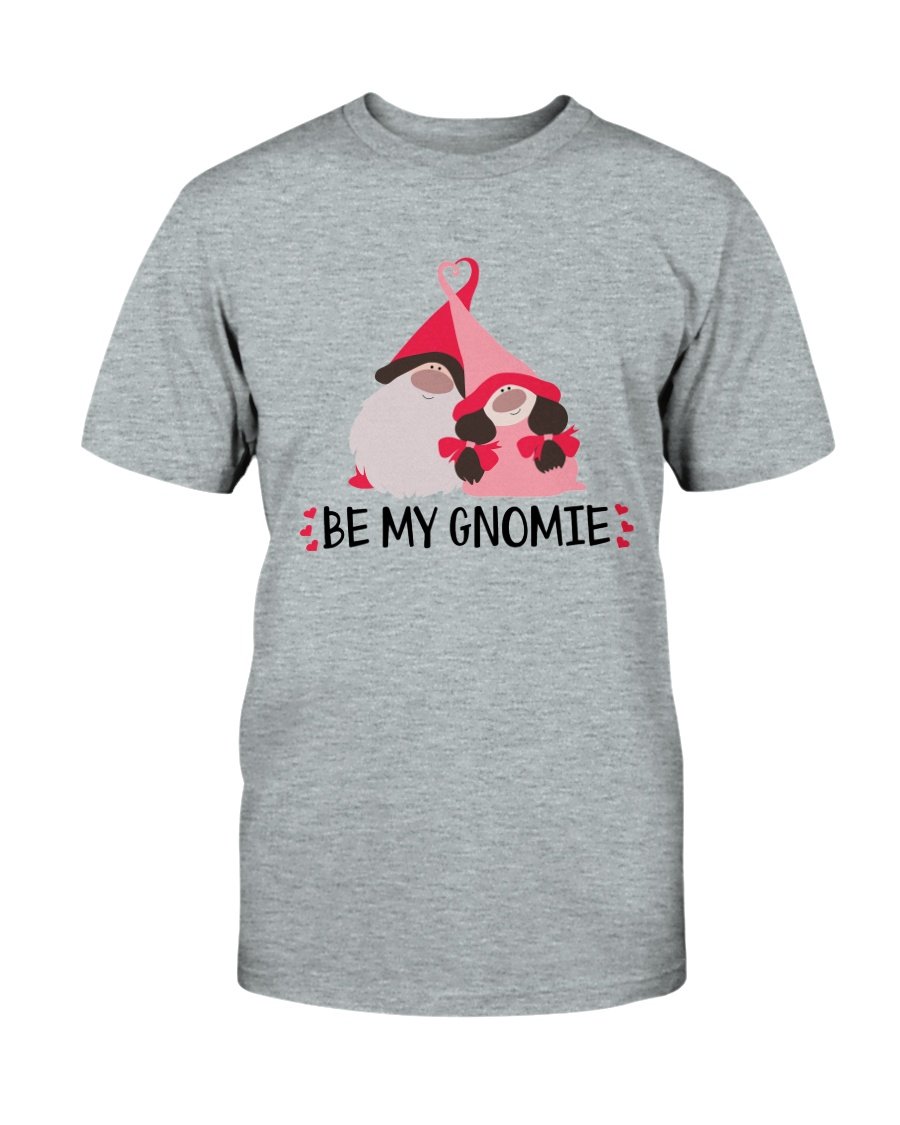 Be My Gnomie Shirt in various colors, showcasing its soft fabric and stylish design.