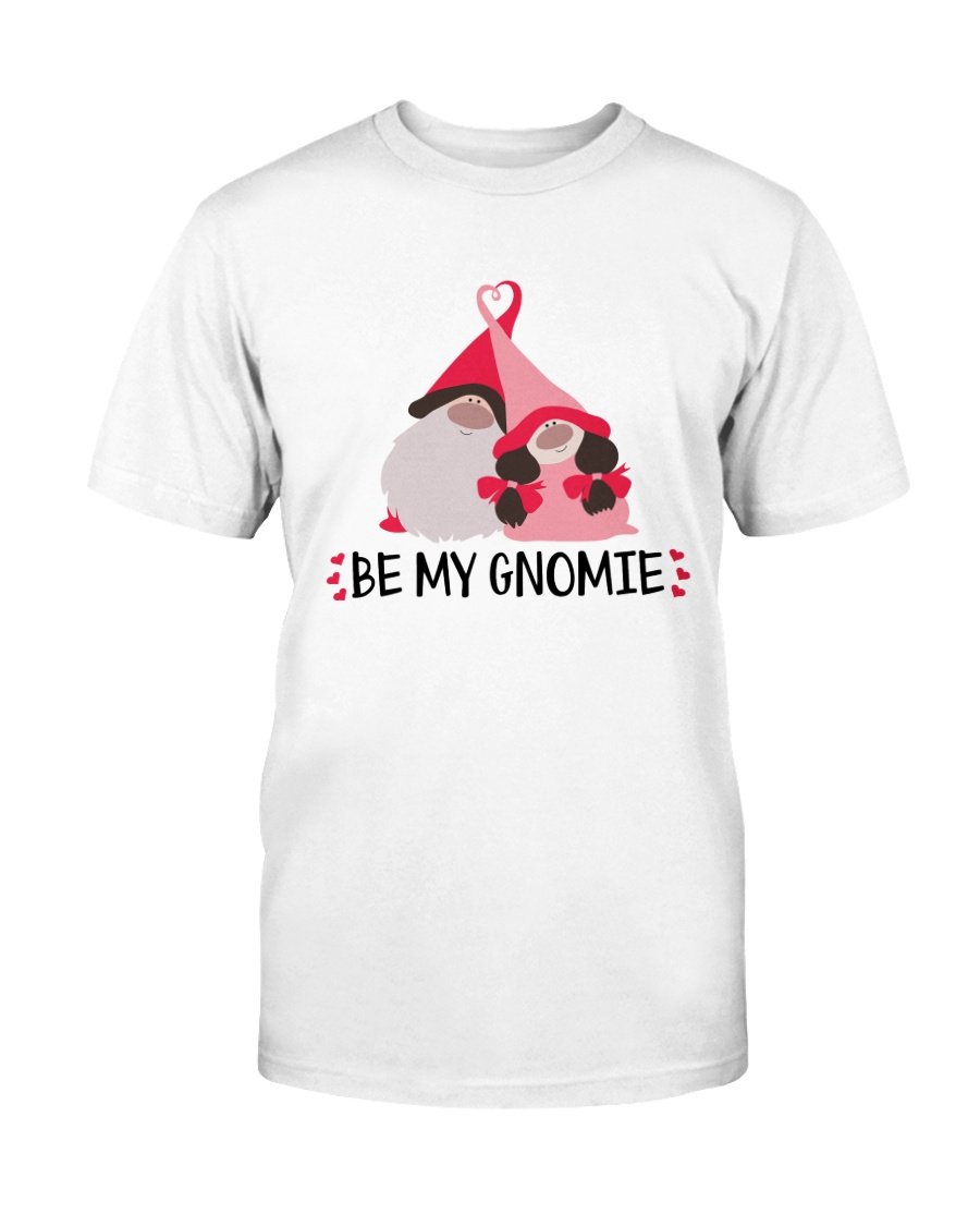 Be My Gnomie Shirt in various colors, showcasing its soft fabric and stylish design.