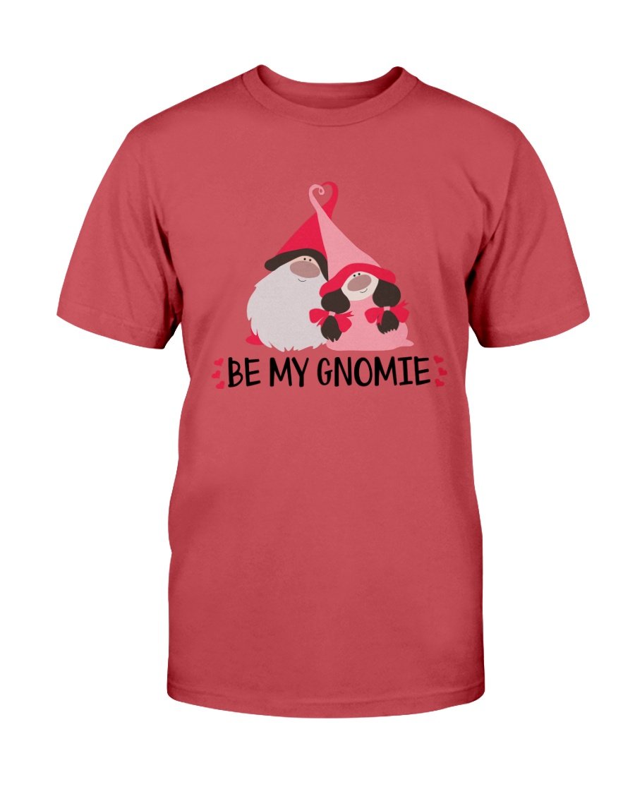 Be My Gnomie Shirt in various colors, showcasing its soft fabric and stylish design.