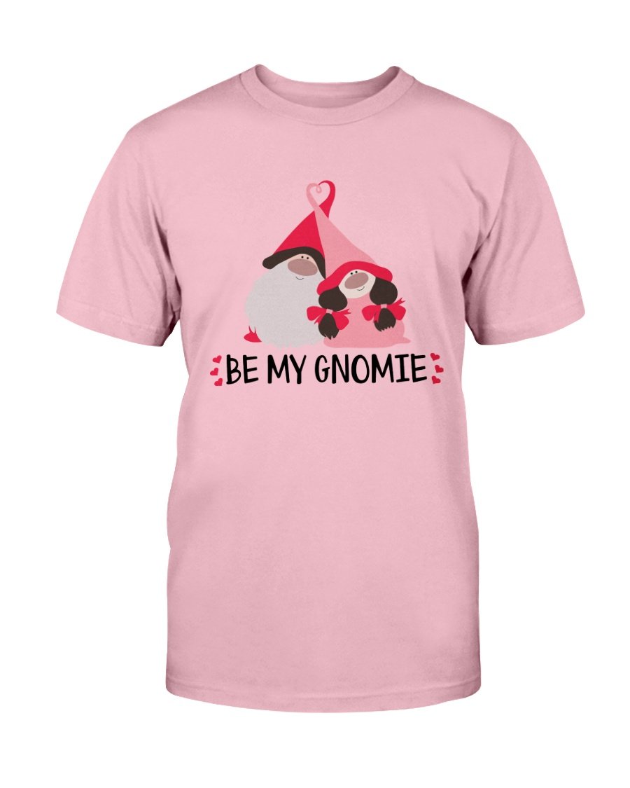 Be My Gnomie Shirt in various colors, showcasing its soft fabric and stylish design.