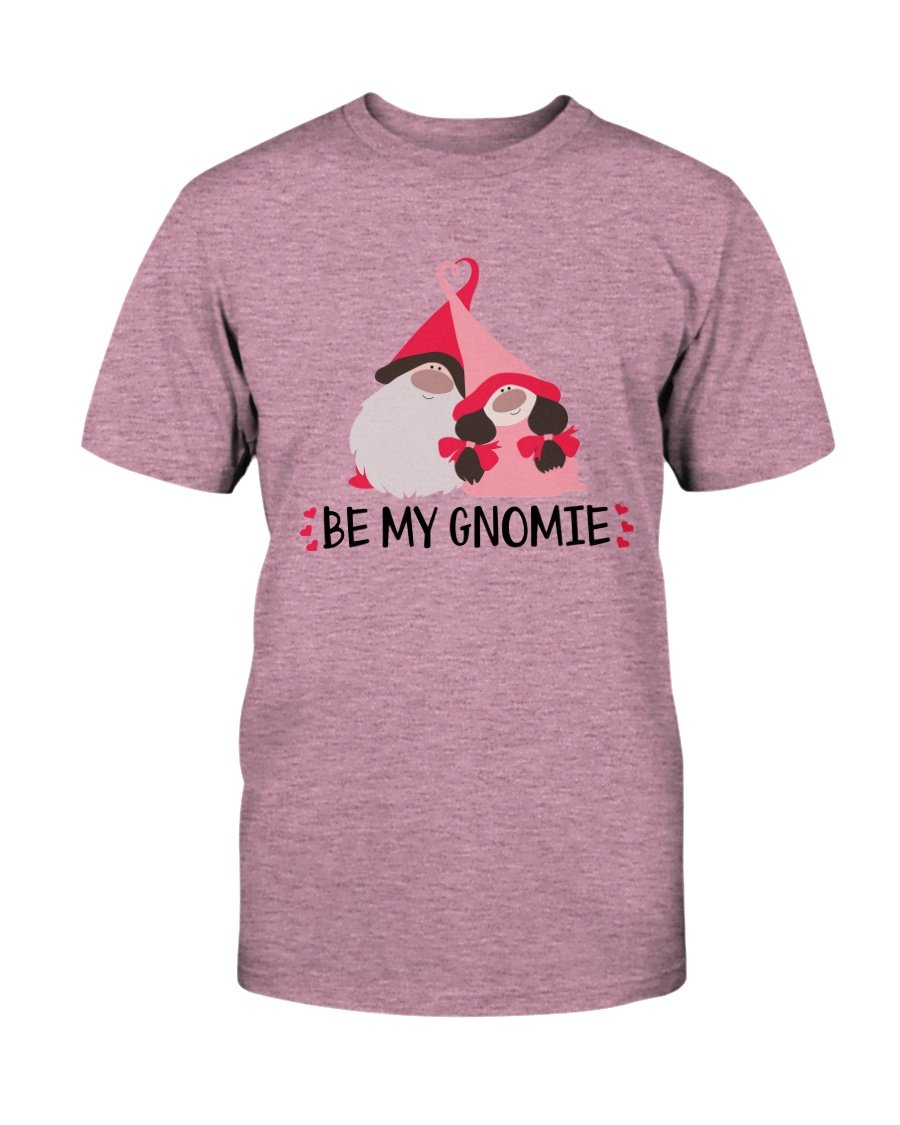 Be My Gnomie Shirt in various colors, showcasing its soft fabric and stylish design.