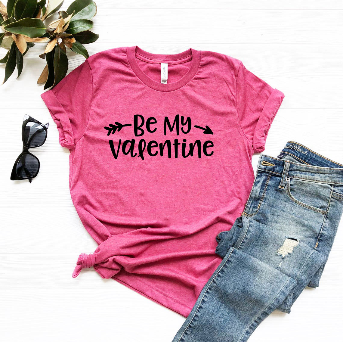 Be My Valentine Shirt in various colors, showcasing its soft fabric and stylish design.