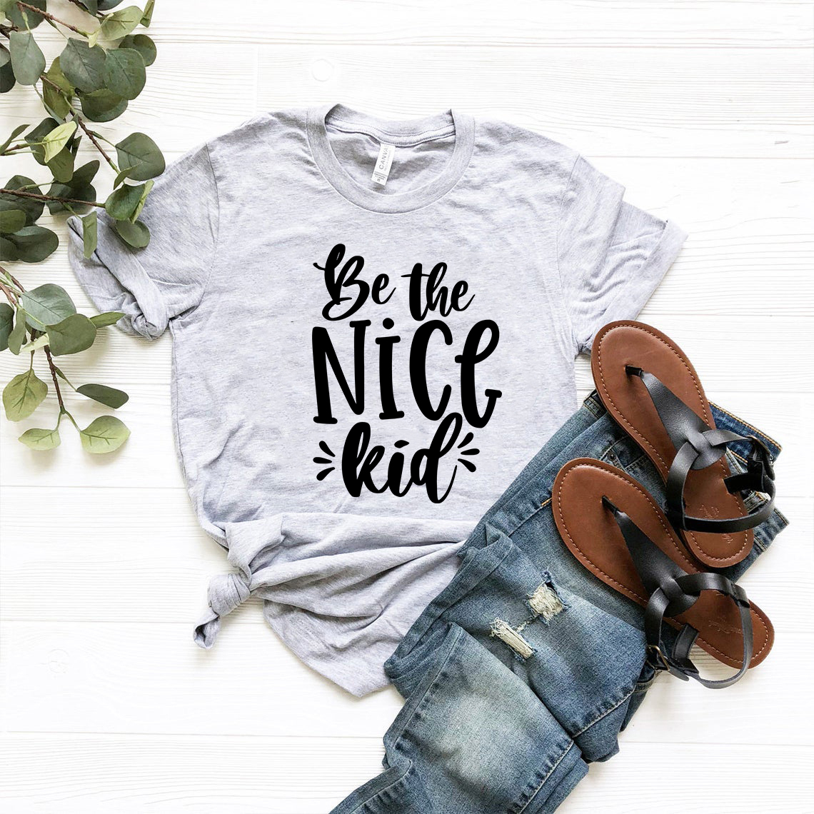 Be The Nice Kid Shirt in various colors, showcasing its comfortable fit and high-quality print.