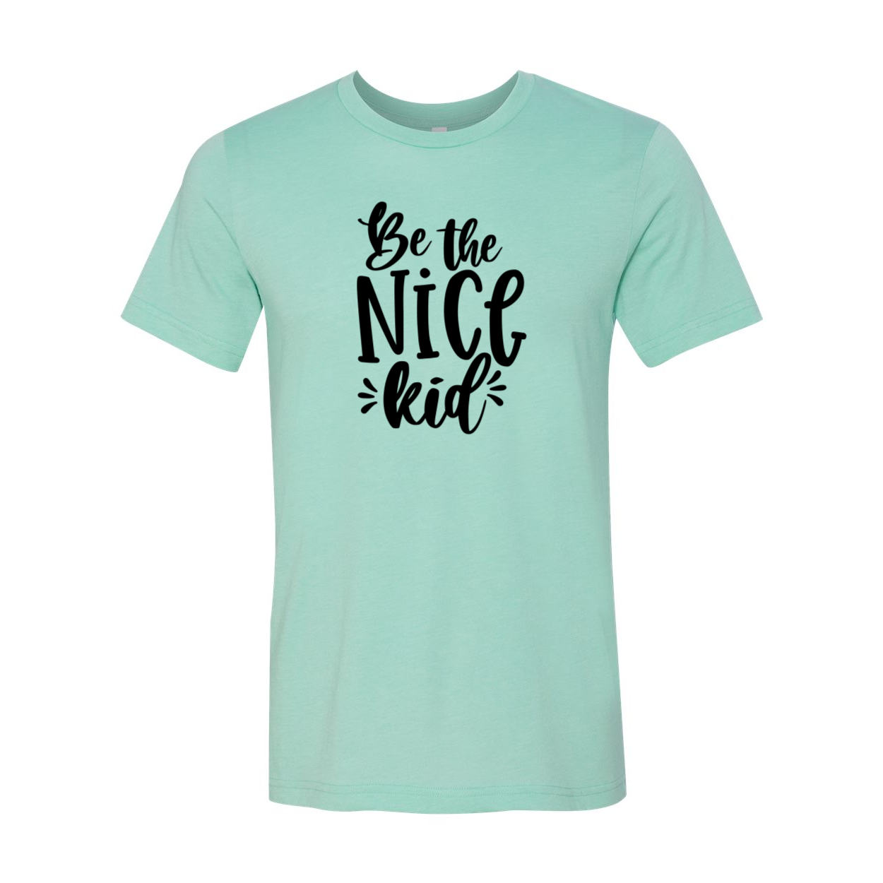 Be The Nice Kid Shirt in various colors, showcasing its comfortable fit and high-quality print.