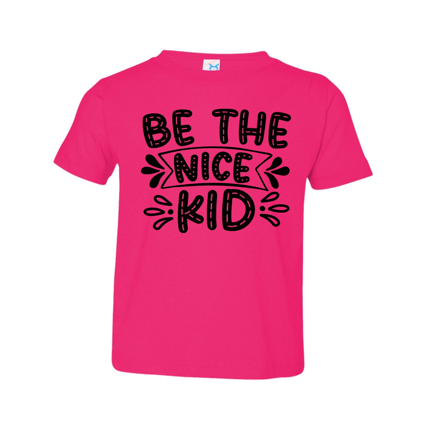 Be The Nice Kid Toddler T-shirt featuring a vibrant design, soft fabric, and comfortable fit, perfect for young children.