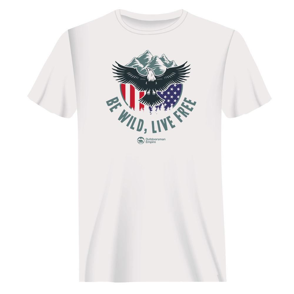 Be Wild Be Free Man T-Shirt featuring a stylish design, made from 100% Ringspun Cotton, perfect for casual wear.