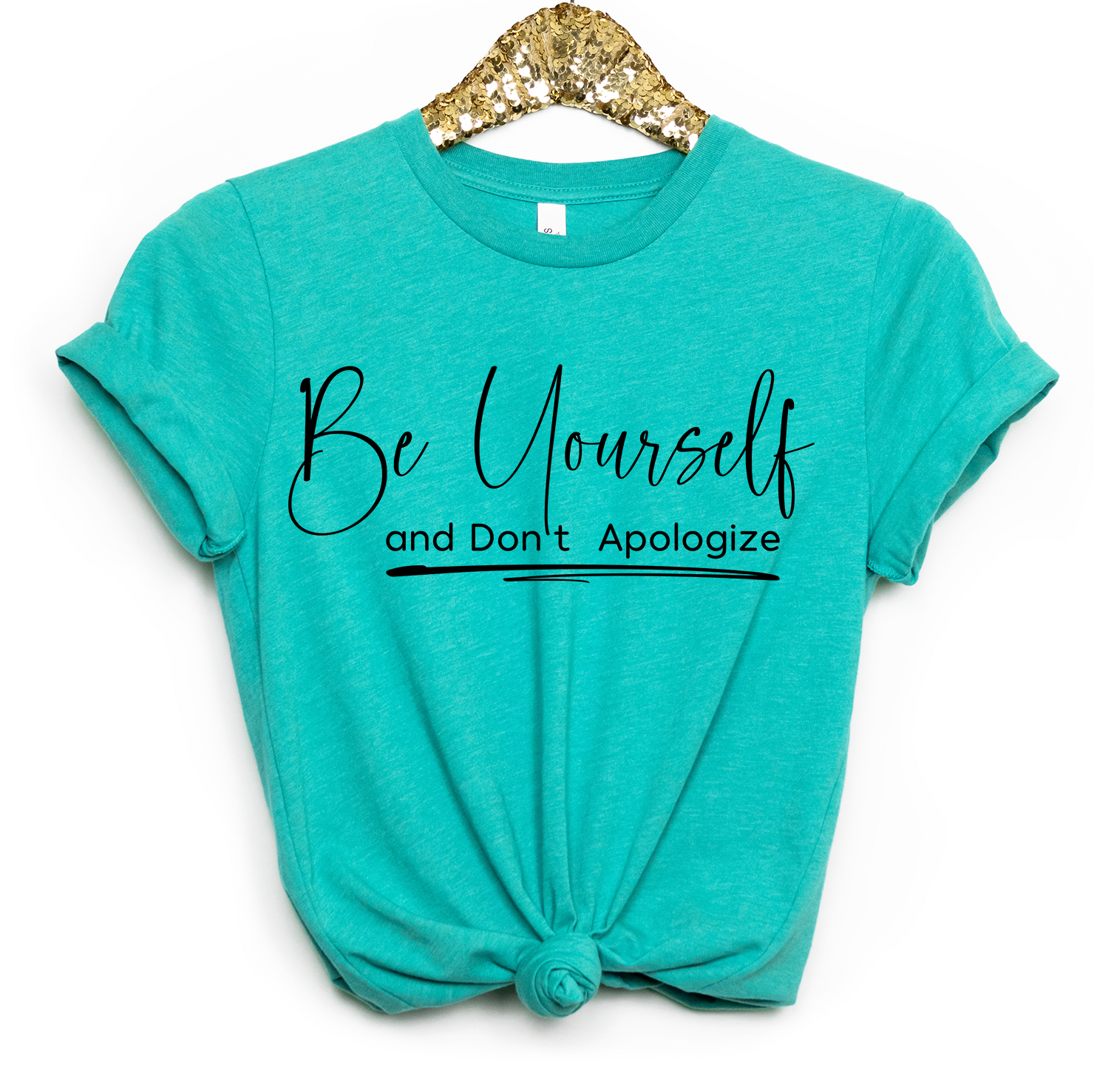 Be Yourself Unisex T-shirt displayed with vibrant design and soft fabric, perfect for casual wear.