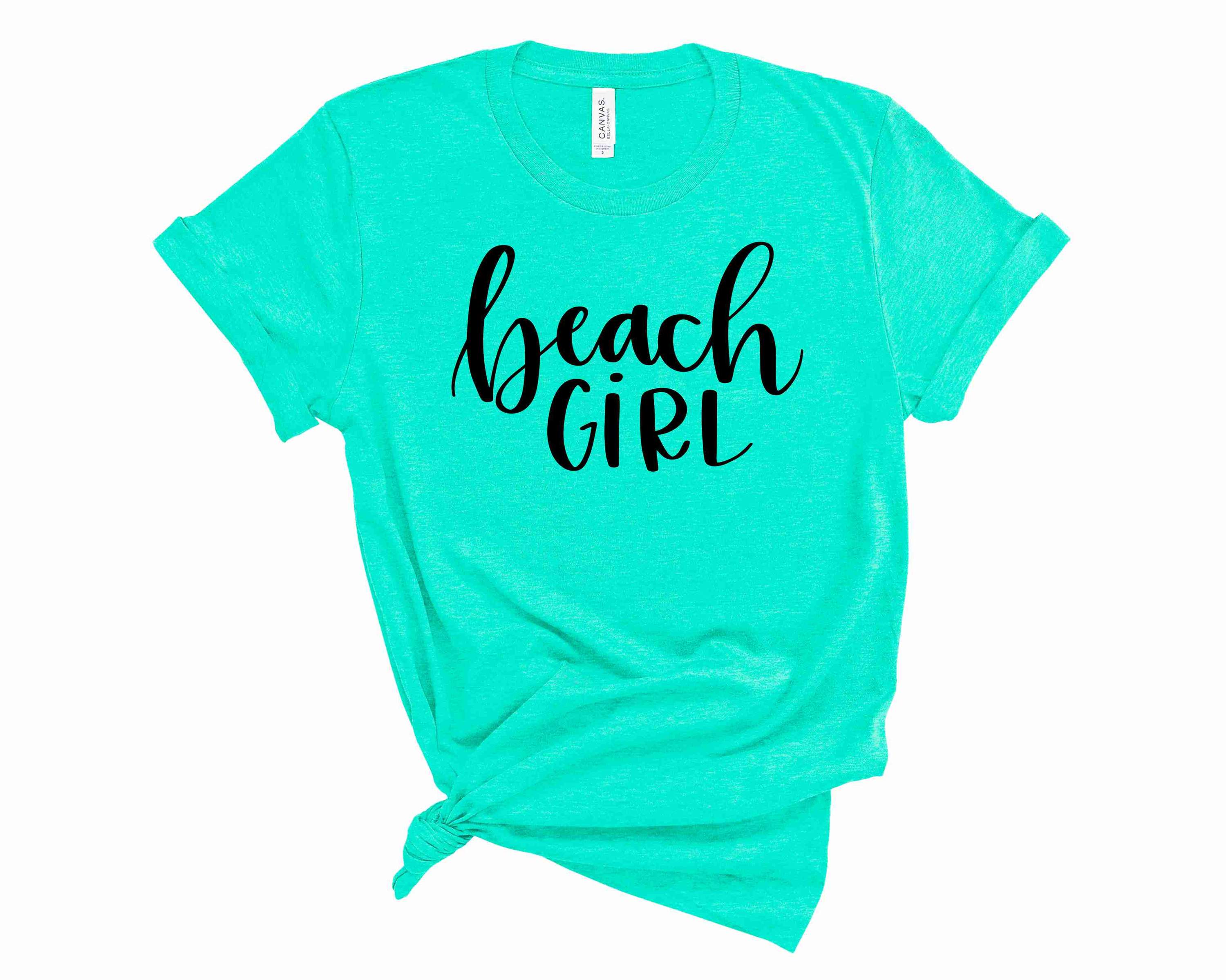 A vibrant Beach Girl Graphic Tee featuring a stylish beach-themed design, perfect for casual wear.