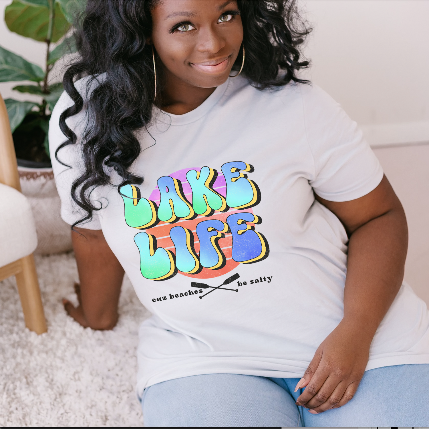 Beaches Be Salty Unisex T-shirt featuring a vibrant beach-themed design, perfect for summer wear.