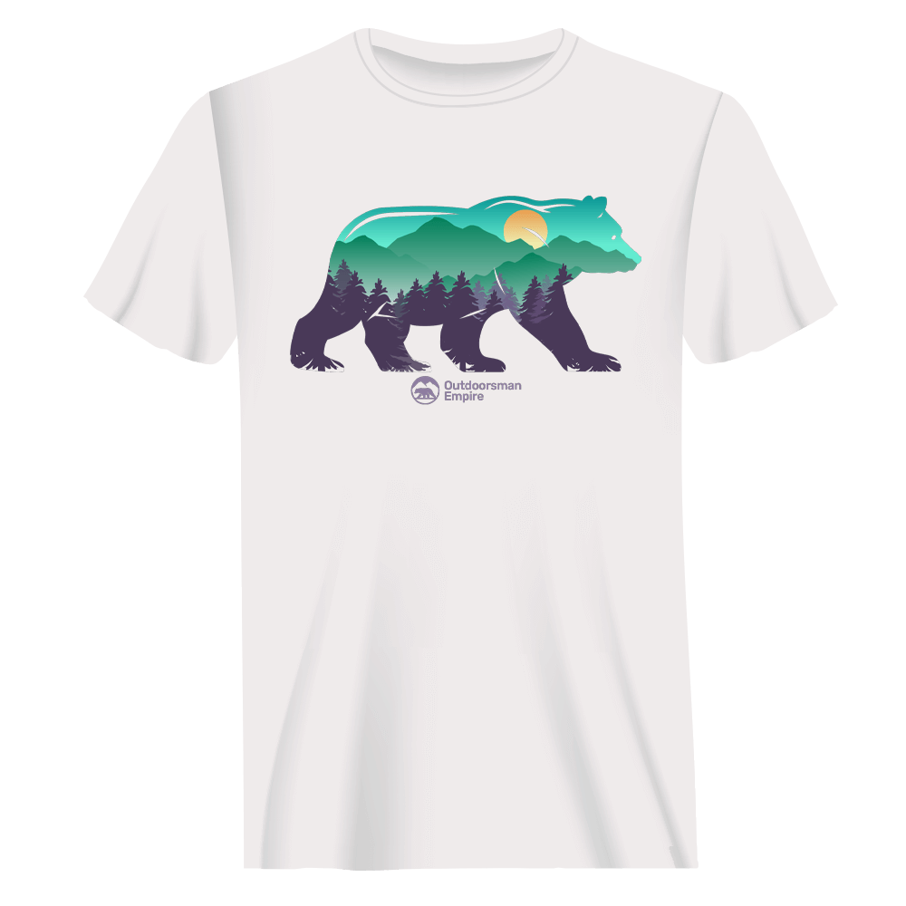 A stylish Bear Man T-Shirt made from 100% Ringspun Cotton, featuring a modern classic fit and eco-friendly dyes, perfect for casual wear.