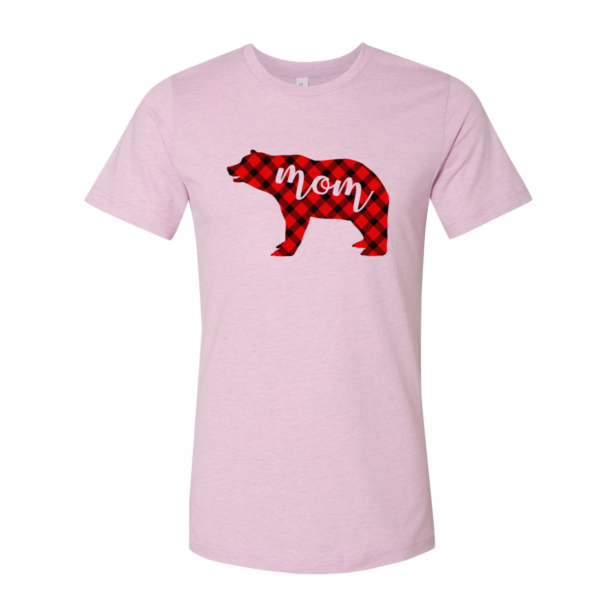 A stylish Bear Mom Shirt made from soft ring spun cotton, featuring a classic crew neck and available in multiple colors.