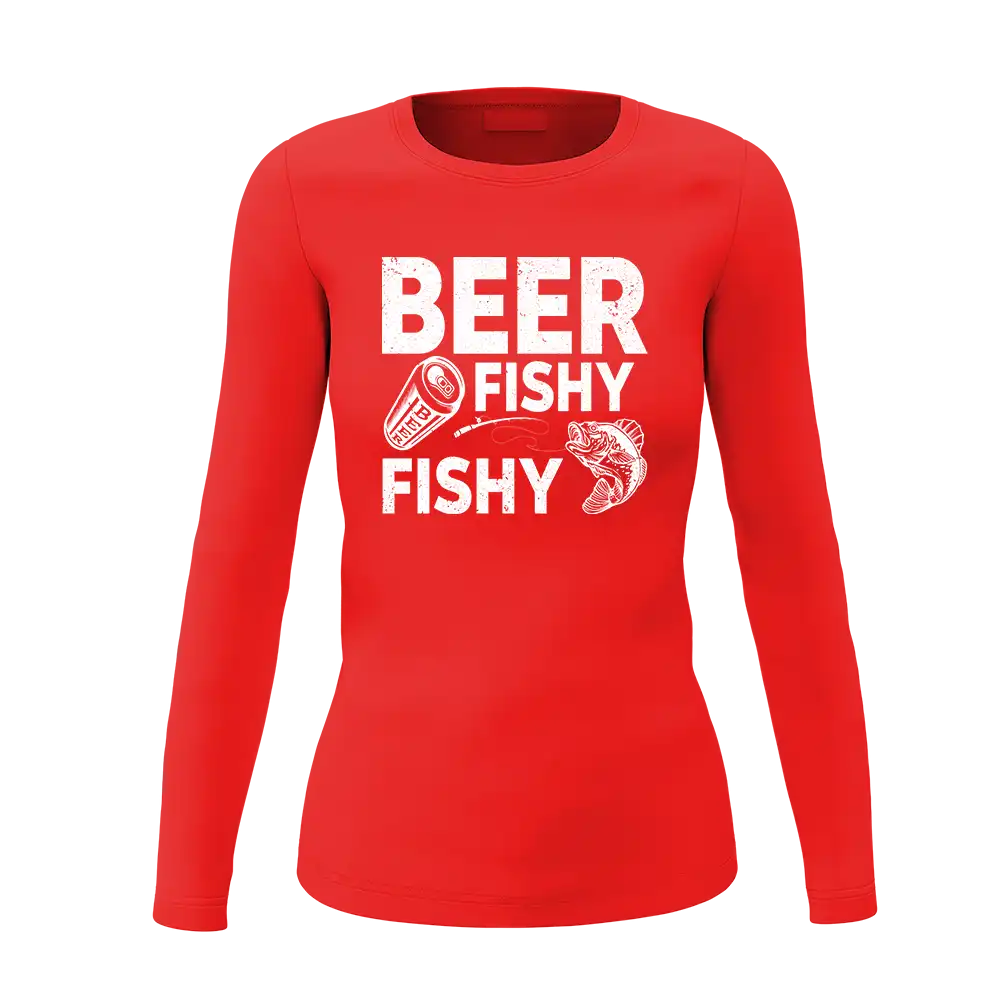 A stylish long sleeve shirt featuring a unique Beer Fishy Fishy design, perfect for casual outings and conversation starters.