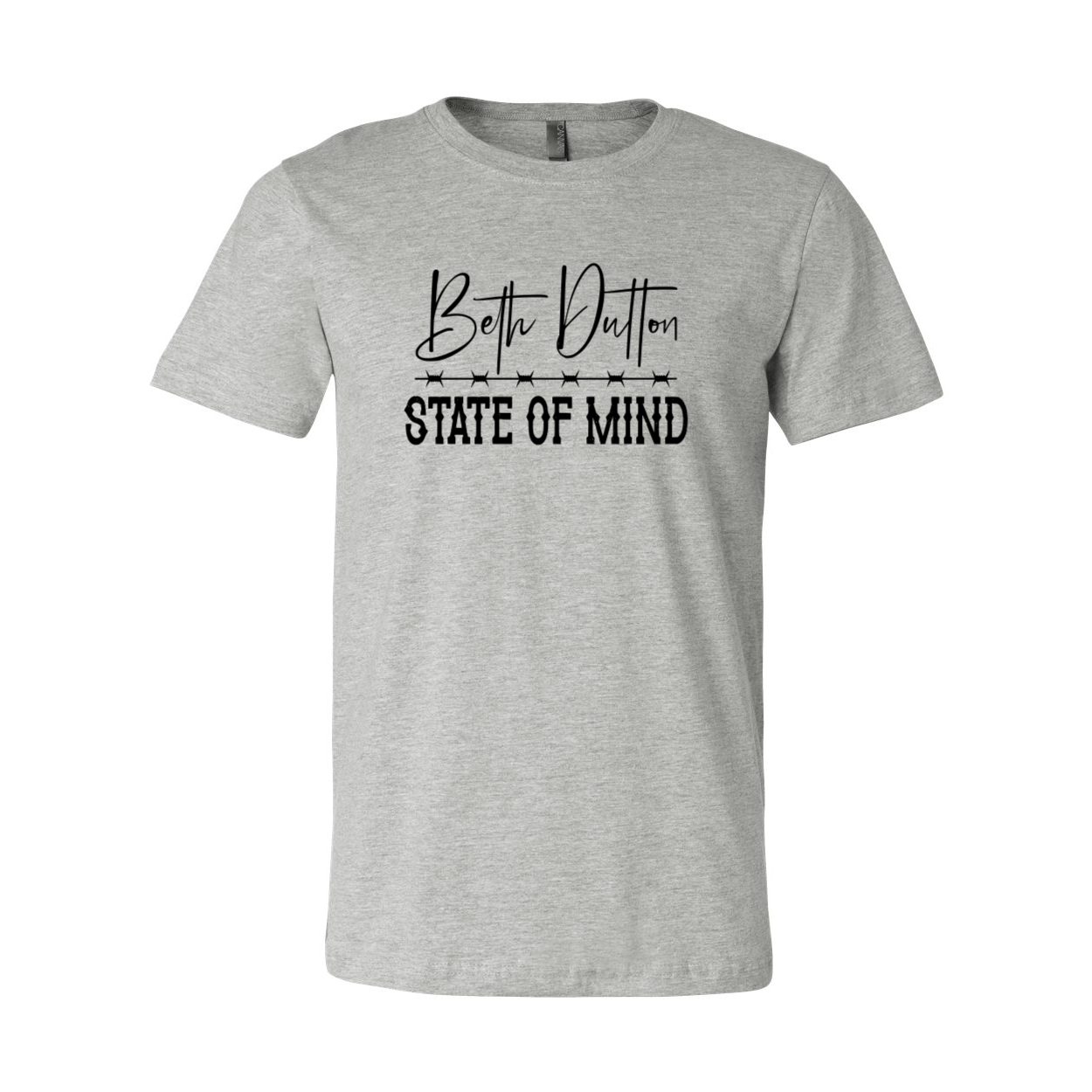 Beth Dutton State Of Mind Unisex T-shirt in various colors, showcasing its soft fabric and stylish design.