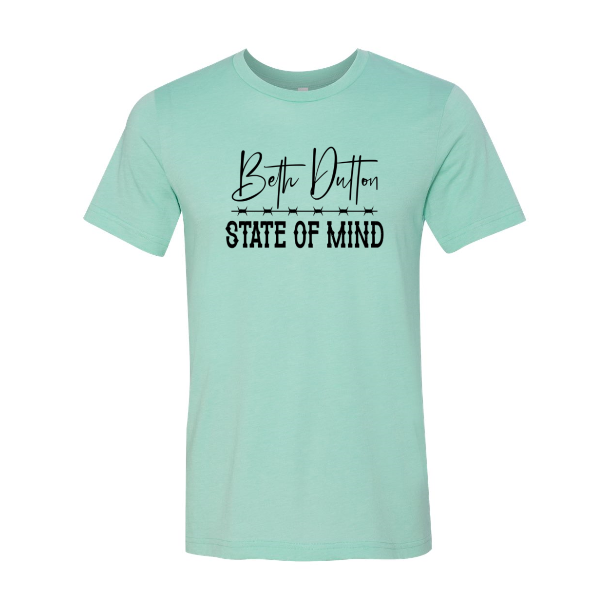 Beth Dutton State Of Mind Unisex T-shirt in various colors, showcasing its soft fabric and stylish design.