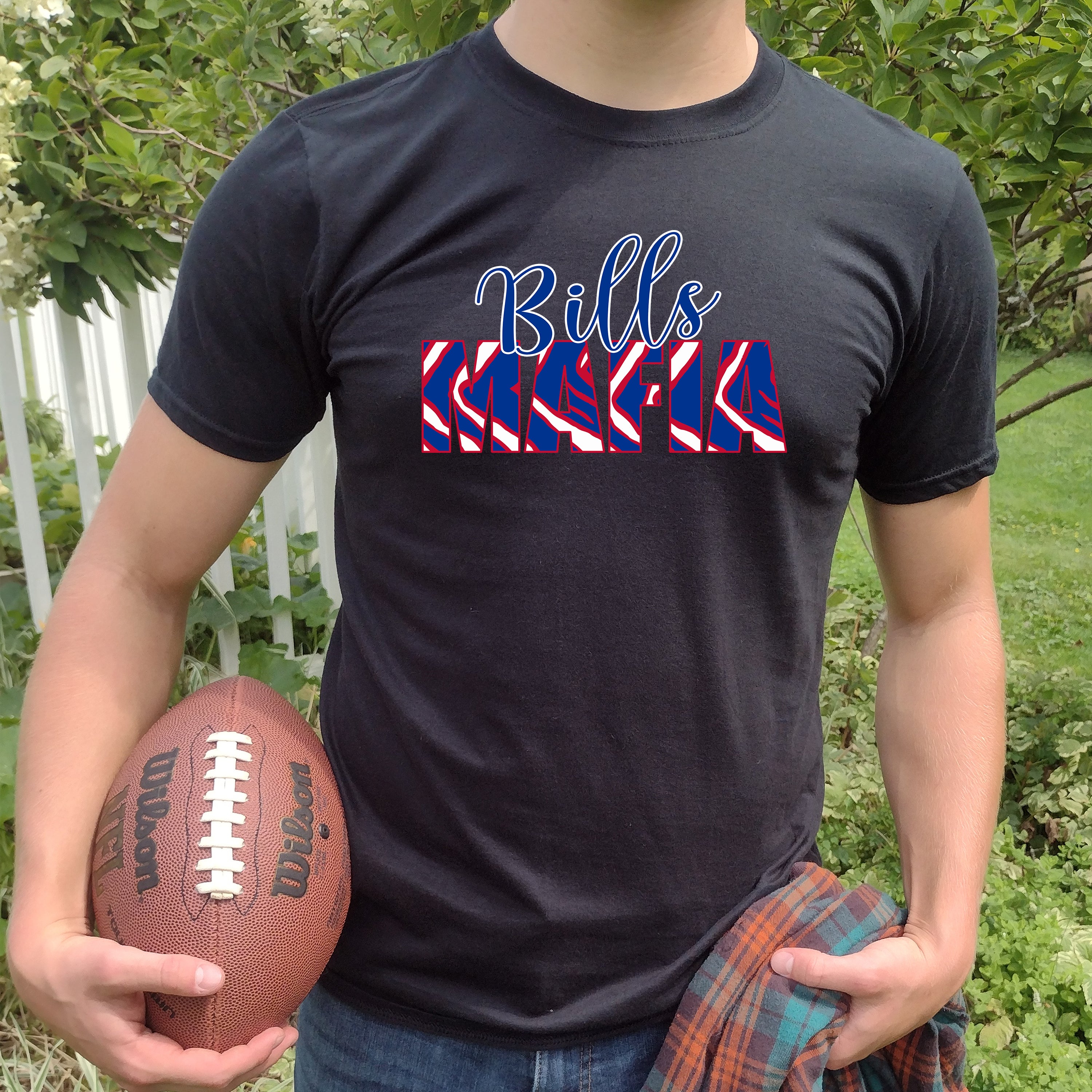 Bills Mafia Unisex T-shirt featuring vibrant team colors and a stylish design, perfect for fans.