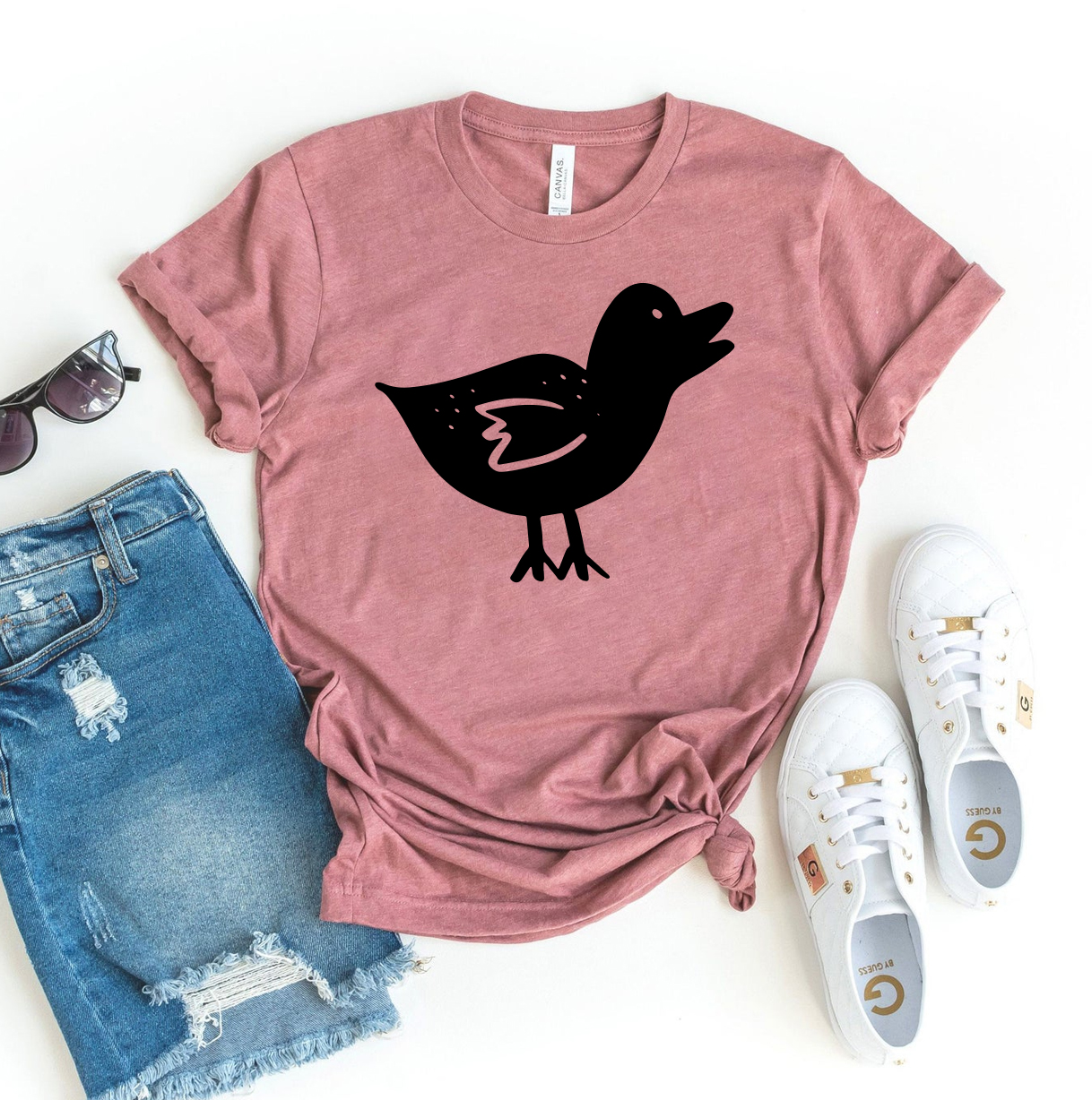 Bird T-shirt made of premium ring spun cotton with a vibrant design and comfortable fit.