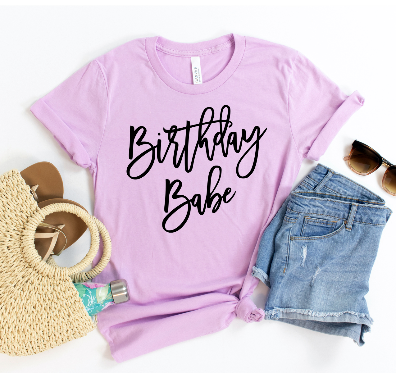 Birthday Babe T-shirt in vibrant colors, showcasing its soft fabric and unisex design, perfect for birthday celebrations.