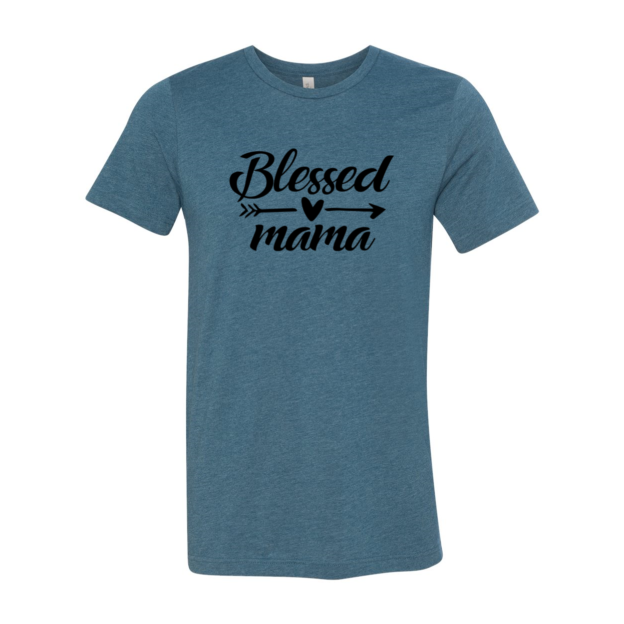 A stylish Blessed Mama Shirt in various colors, showcasing its comfortable fabric and unisex design.