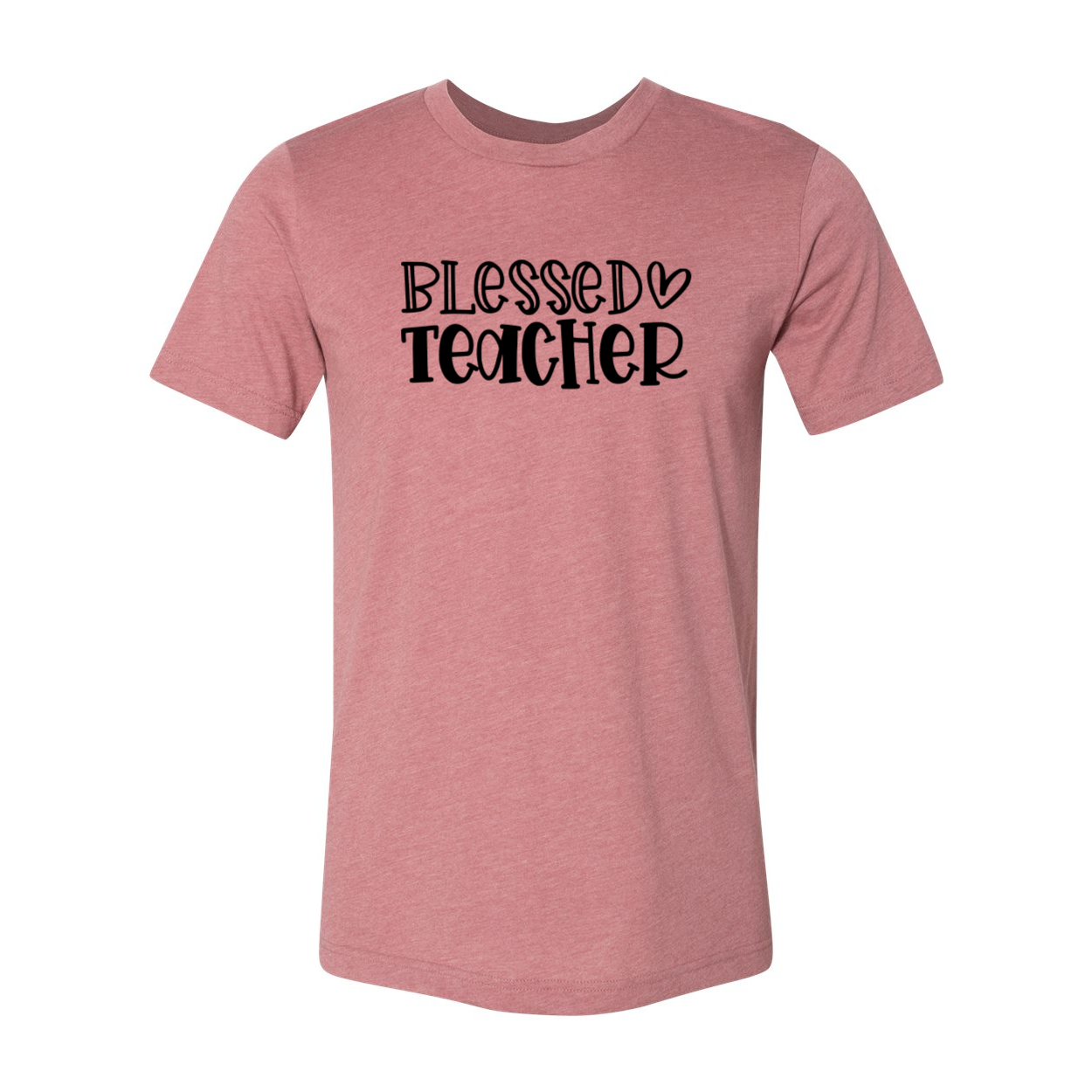 A comfortable unisex Blessed Teacher Shirt made from ring spun cotton, available in multiple colors and sizes.