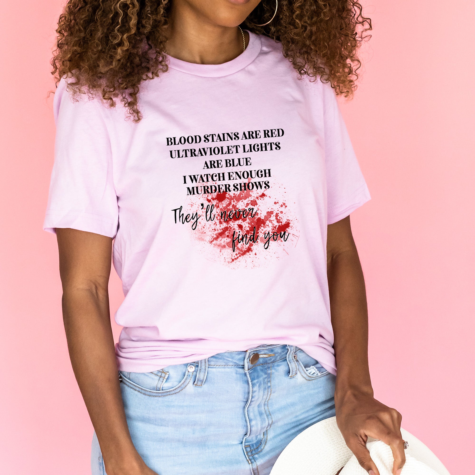 Bloodstains Are Red Unisex T-shirt featuring a unique bloodstains design, perfect for casual wear.