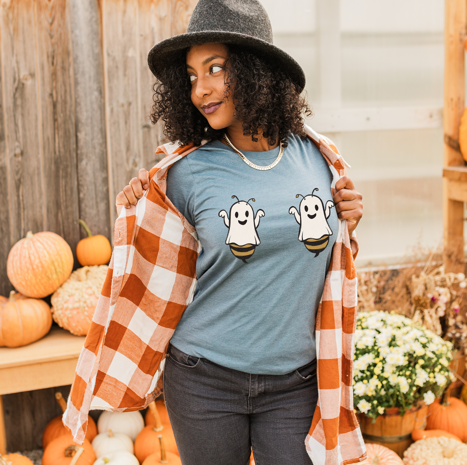 Boo Bees Unisex T-shirt featuring a playful design, perfect for casual wear.