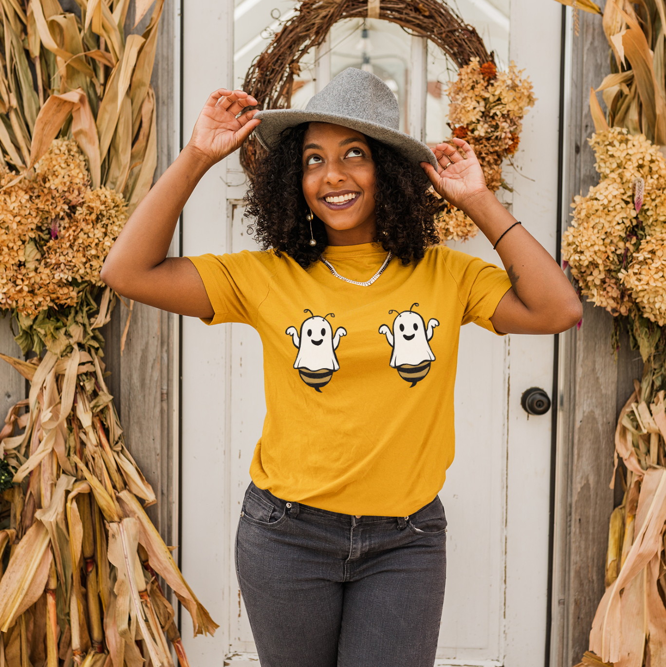 Boo Bees Unisex T-shirt featuring a playful design, perfect for casual wear.