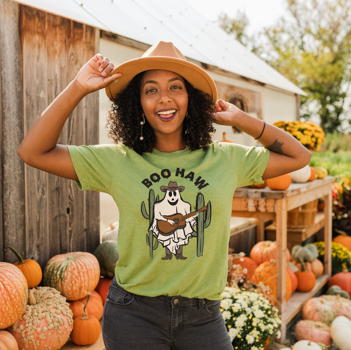 Boo Haw Unisex T-shirt featuring vibrant DTG printing on soft fabric, perfect for casual wear.